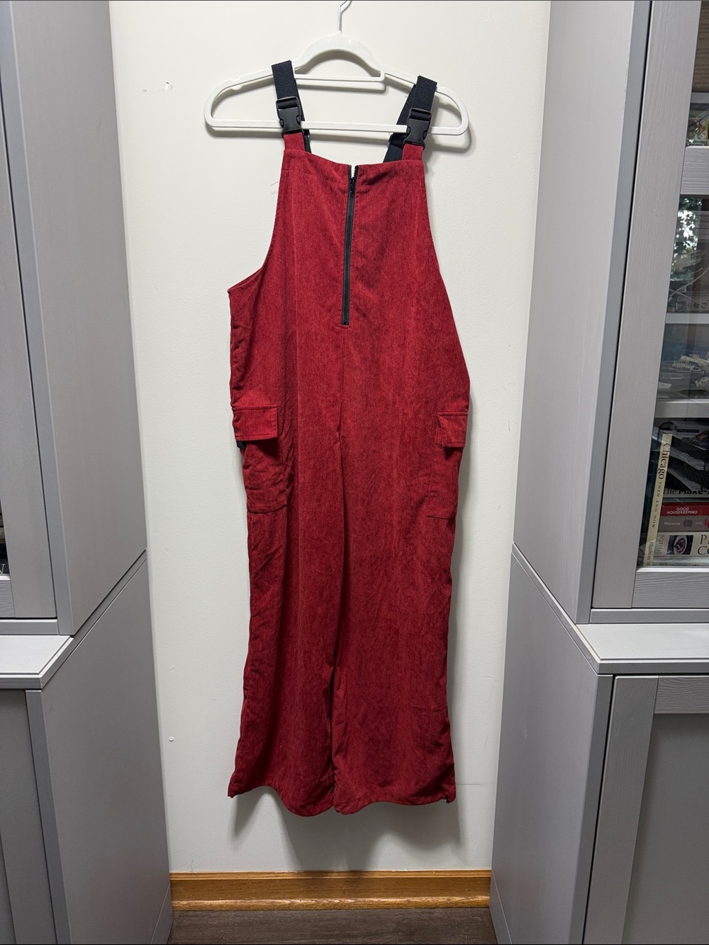 Cider Red Corduroy Overalls